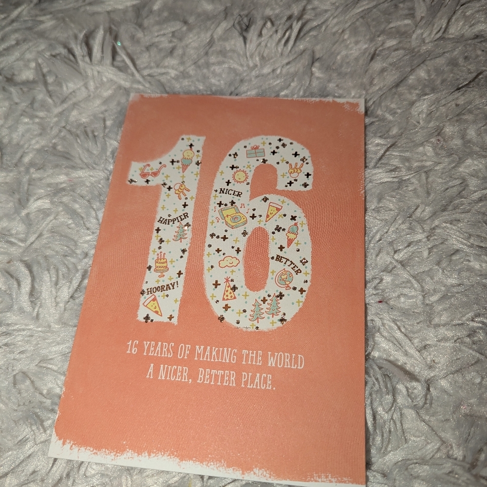 Hallmark 16 Years Card
